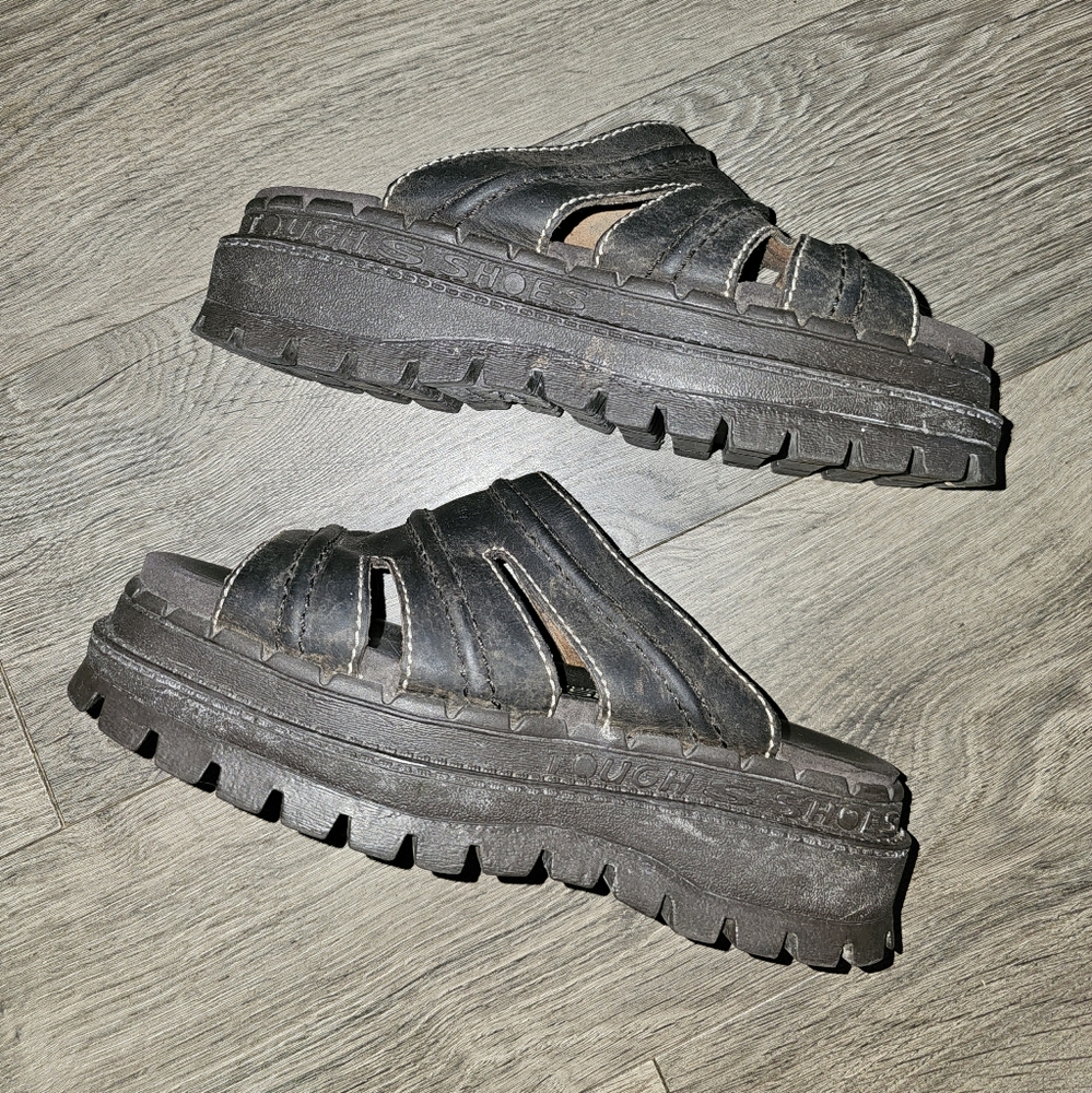 Vintage y2k Skechers platform chunky slip on sandals